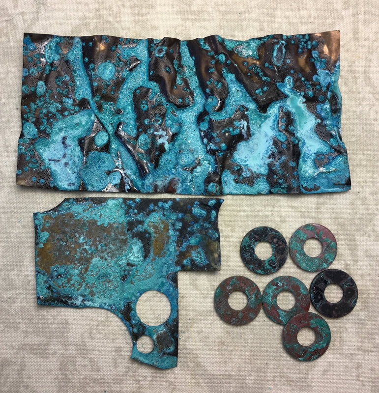 Learn How to Patina Metal for your Art Projects! Easy... Using ingredients around the house! 